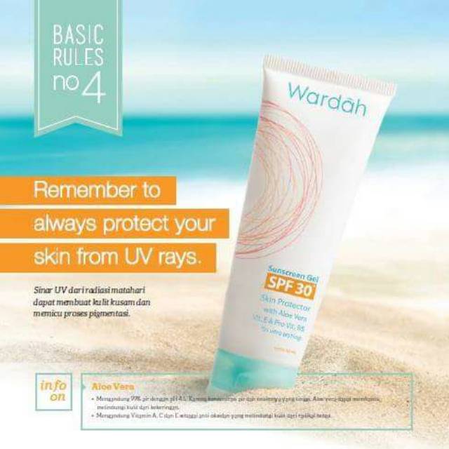 Wardah sun cream gel