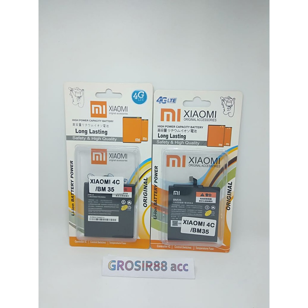 BATERAI ORIGINAL XIAOMI MI 4C MI4C BM35 - BATRE XIAOMI MI 4C