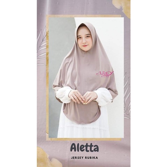 AREY ALETTA/ HIJAB Syari ori arey hijab.. jilbab jumbo syari jersey