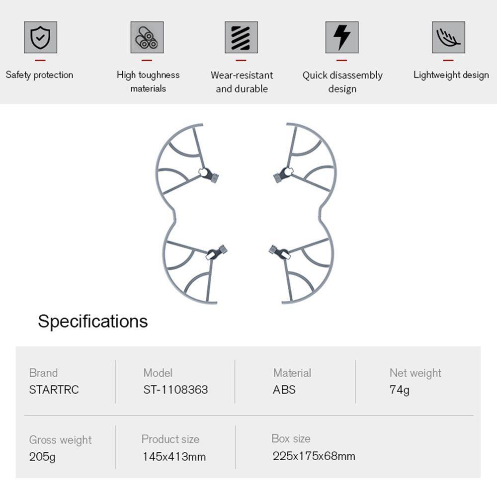 Preva Untuk DJI Mavic Air2/Air 2S Baling-Baling Stabilizer Perlindungan Sayap Crash Ring Drone Paddle Fixing Cover