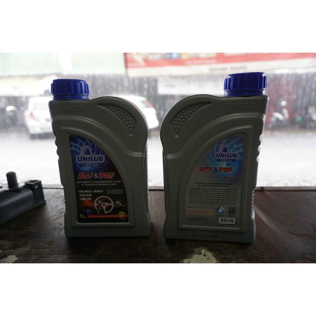 Oli ATF Dexron-III H &amp; Powersteering Unilub 1 Liter