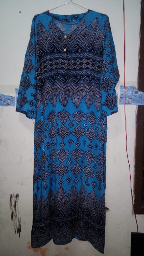 Daster Jumbo Valentine Coklat Queen Batik Pekalongan