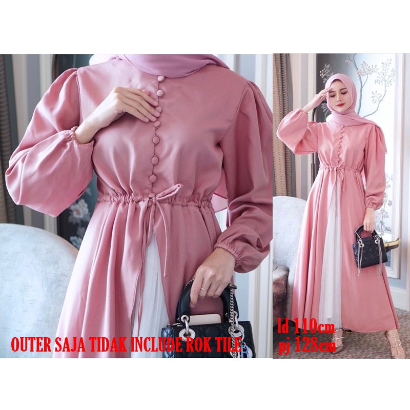 Long Outer Cantik Aisyah Abaya