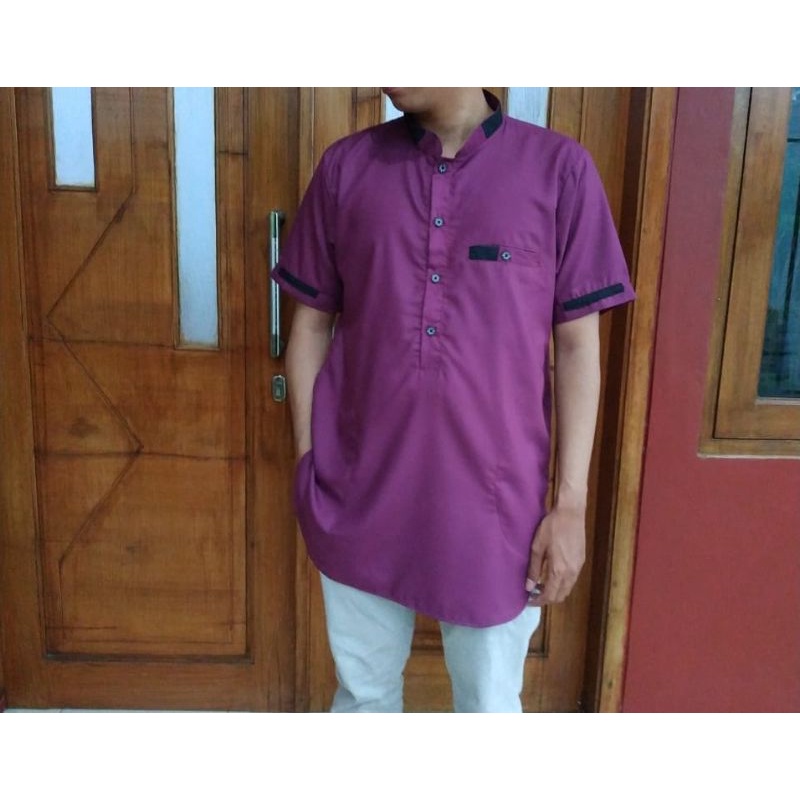 Baju Koko Kurta Lavender Tua / Ungu Lavender