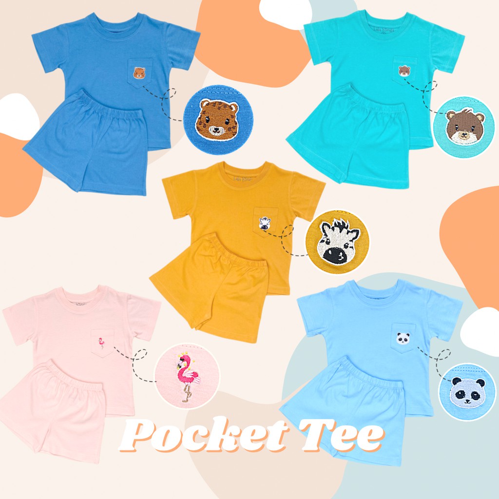 POCKET TEE SET | Setelan anak unisex