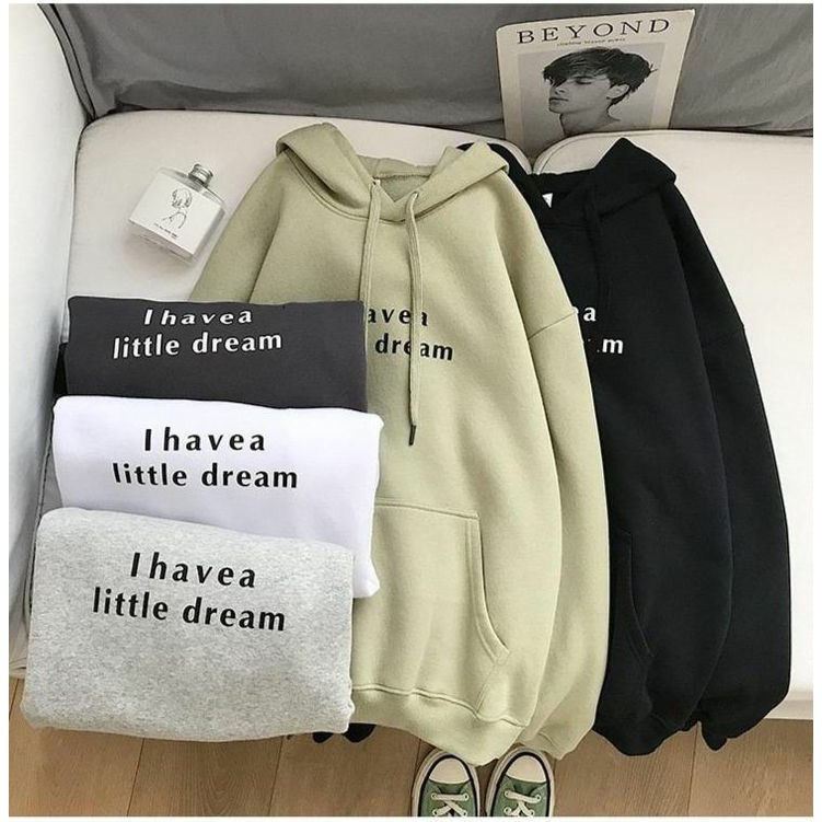  HOODIE JUMPER I HAVE A LITTLE DREAM SIZE M-XXL UNISEX COTTON FLEECE / JAKET SWEATER PRIA DAN WANITA HOODIE JUMPER CEWEK&COWOK BY LAPAK SWEATER HOODIE OUTERWEAR OBLONG PAKAIAN ATASAN JUMPER HOODIE OOTD TRENDING HOODIE POLOS-3