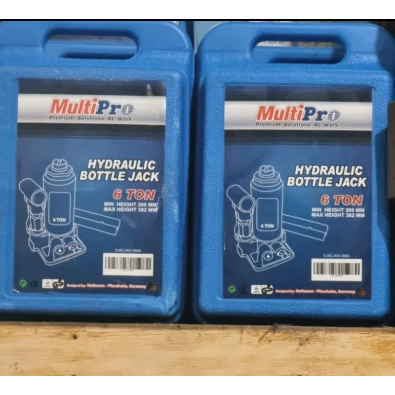 multipro hydraulic bottle jack 6 ton dongkrak botol 6ton