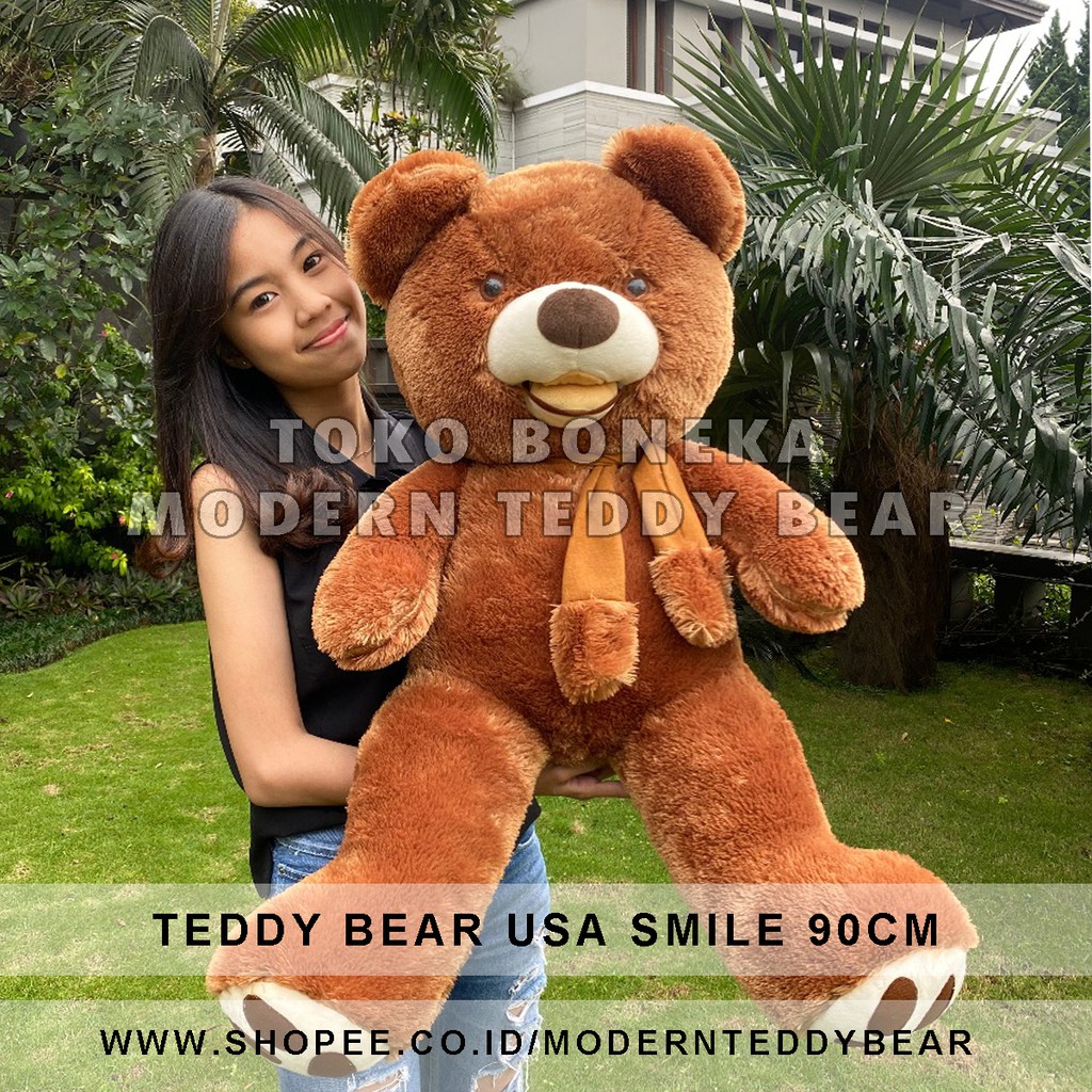 BONEKA BERUANG TEDDY BEAR USA SMILE 90CM JUMBO EXCLUSIVE USA MODEL