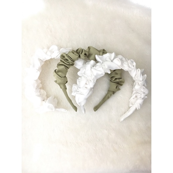 Bando karet scrunchie/ bandana korea/ bondu/ headband serut