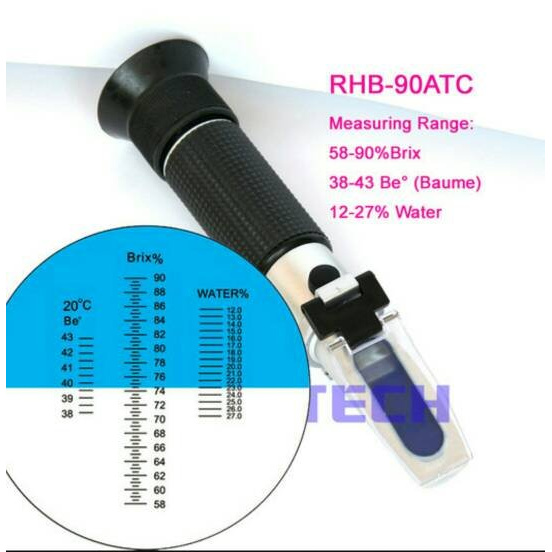 

Honey Refractometer 58-90% - Ukur kemurnian madu - Refraktometer Madu