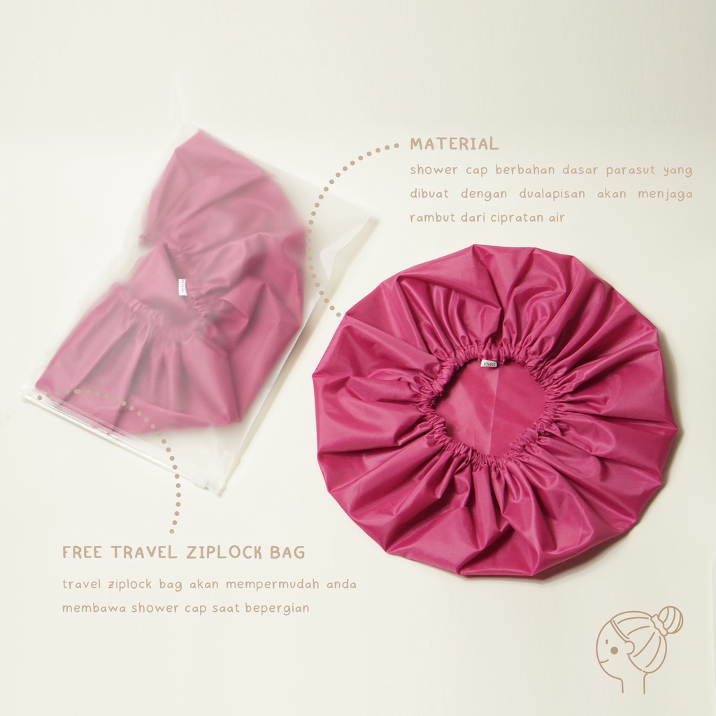 SHOWER CAP PREMIUM PAPIPU STUDIO