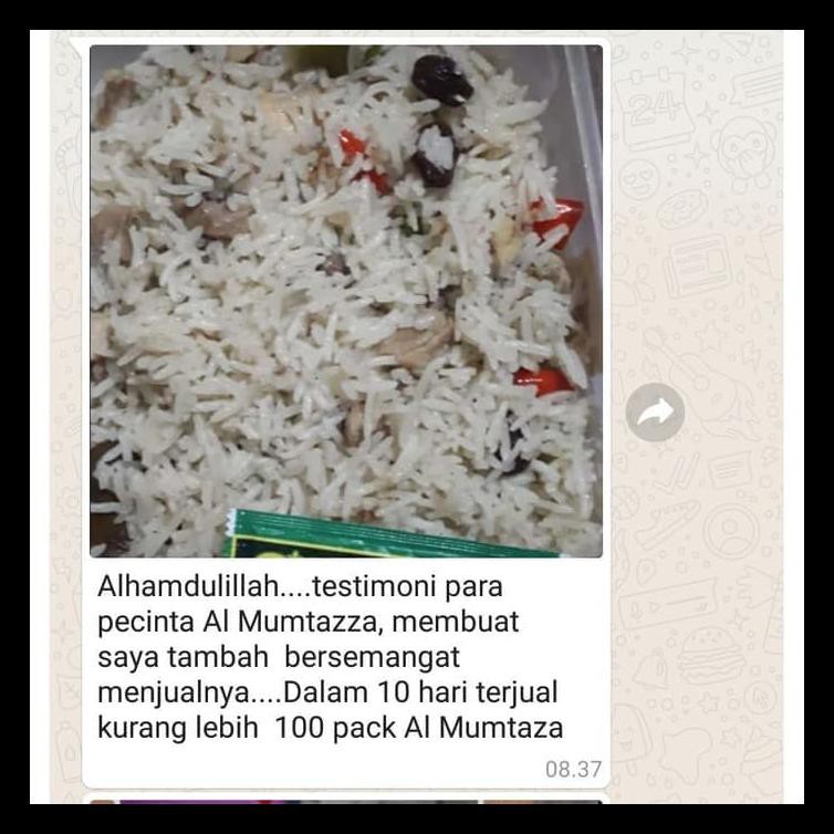 

NASI KEBULI BERAS BASMATI INSTAN AL MUMTAZZA LENGKAP BUMBU MUDAH MASAK BERKUALITAS