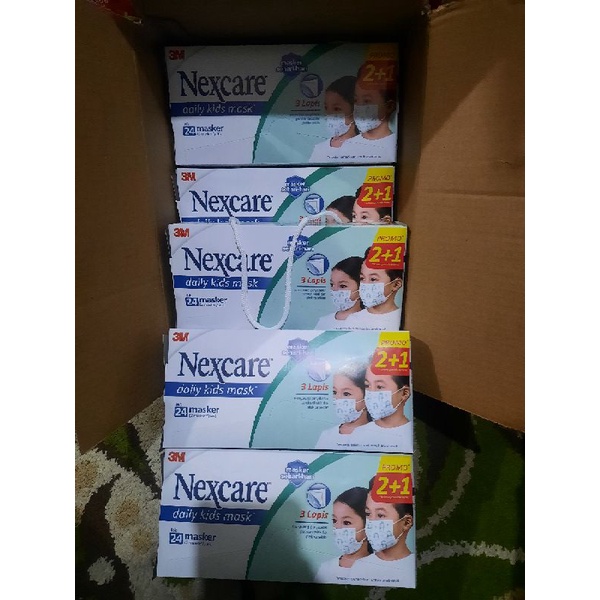 Masker Nexcare Daily Kids Box isi 36 pcs 3M-Nexcare