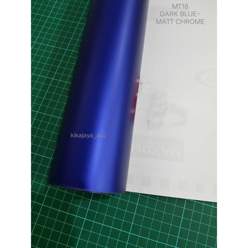 SKOTLET BIRU TUA DOFF METALIK STIKER SKOTLET MOTOR MOBIL DARK BLUE MATT CHROME STIKER LEMARI AQUARIU