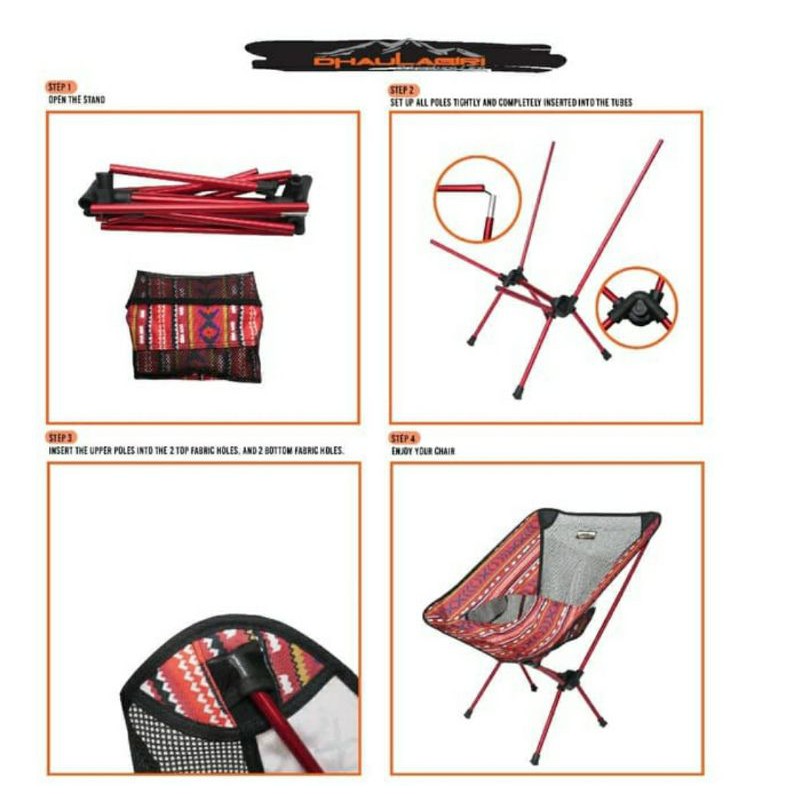 Kursi Lipat Etnic Dhaulagiri FC 800 / Folding Chair Dhaulagiri FC 800