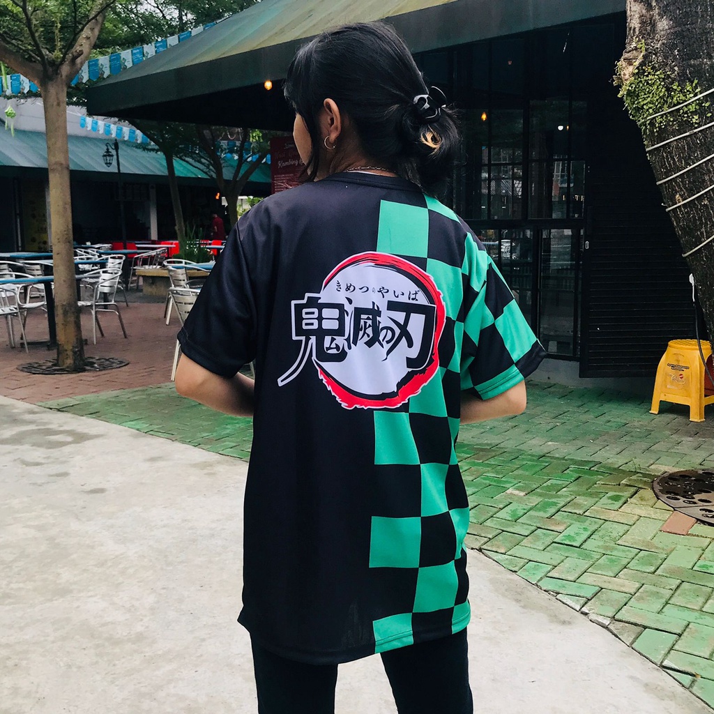 Jersey Tanjiro Two Tone Anime Manga Demon Slayer Kimetsu No Yaiba