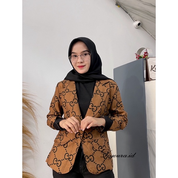 Blazer wanita / blazer / blezer wanita / BLAZER GCG WANITA IMFORT READY STOCK/ jaket wanita / blazer premium / BLAZER GC COKLAT IMPORT / LEZER GC PREMIUM TERMURAH Ready BY DYOURA