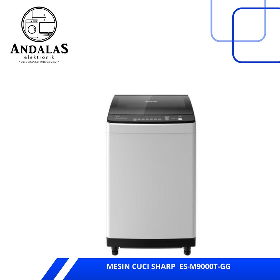 MESIN CUCI SHARP ESM 9000 9 KG 1 TABUNG ESM9000 TOP LOADING /  SHARP ESM 7000 PGG Mesin Cuci 7kg Top