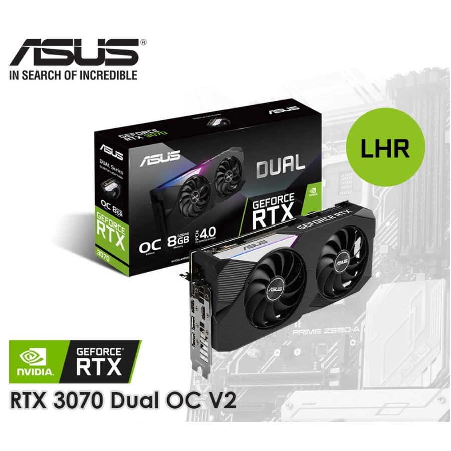 VGA ASUS RTX 3070 DUAL OC 8GB GDDR6 RTX3070 8GB II GPX