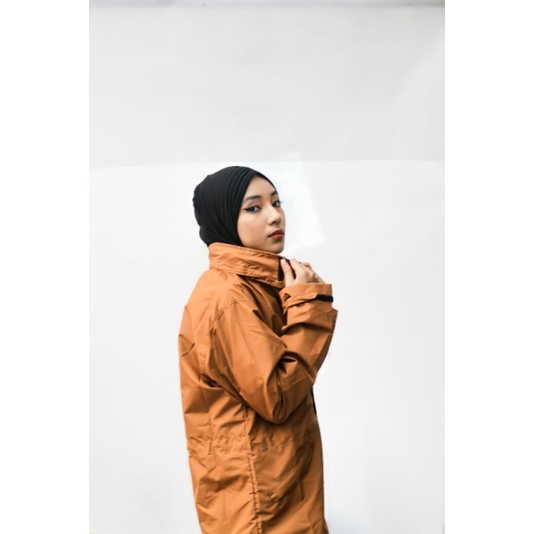 CUCI GUDANG,JAKET PARKA HIJAB WANITA SIZE L XL