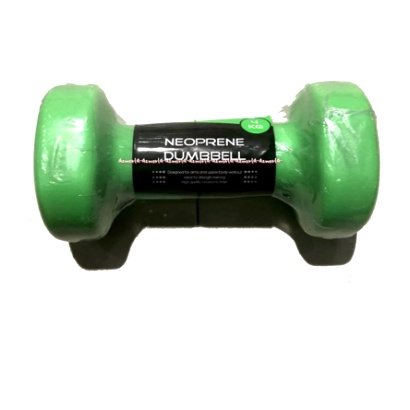 Berwyn Dumbbell Neoprene 4kg Peralatan Olahraga Barbel Hijau 4 kg Dumbel Berwin Green Barbell Warna Hijau Latihan Beban