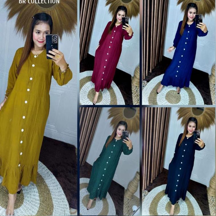 <QuQ✪> ANDIN DRESS PANJANG || GAMIS ANDIN POLOS TERMURAH || DASTER ANDIN || LONGDRESS ANDIN || FULL 