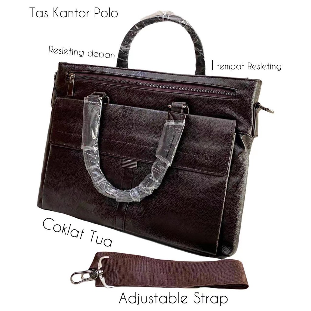 Jual Tas Kantor Pria / Tas Kerja PoLo Cowok / Tas Laptop Dokumen