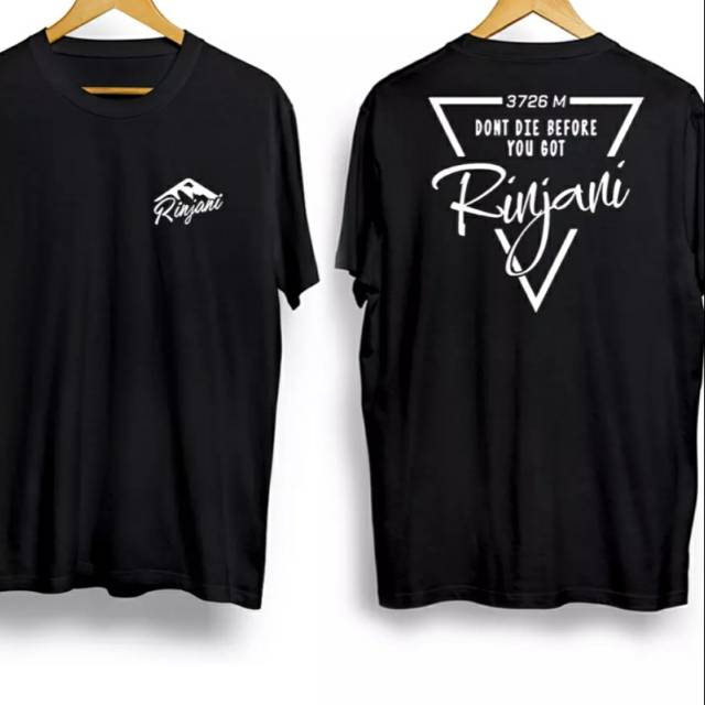 Kaos T-shirt Baju Rinjani Kaos Gunung