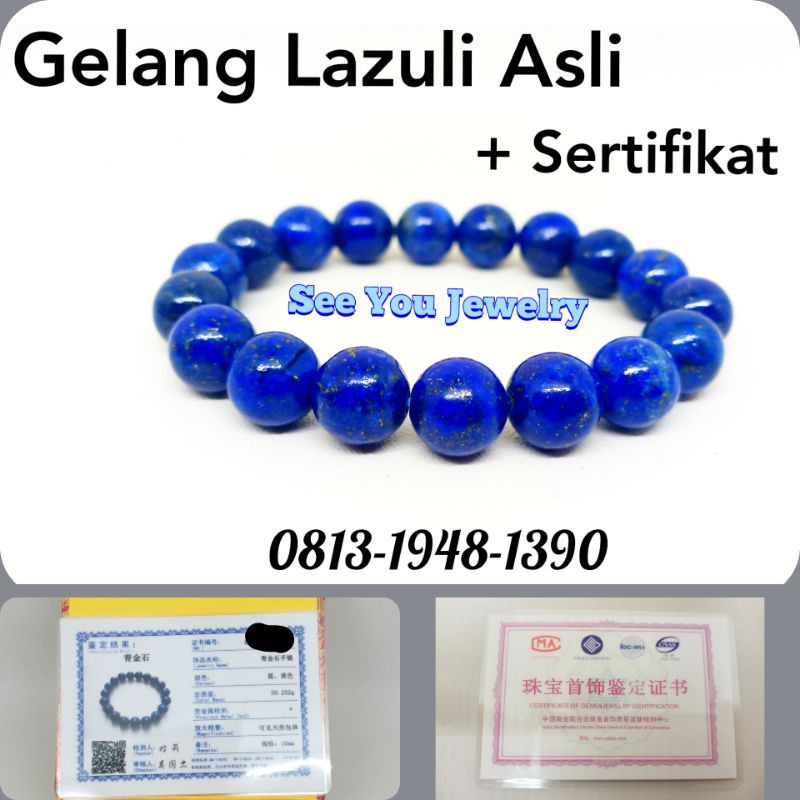 Gelang Batu Tiger Eye Asli Ori + Sertifikat