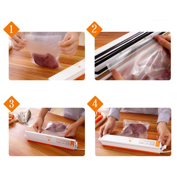 Freshpack Pro Vacuum Sealer, Freshpack Pro Vacuum Sealer Plastik Buah, Sayuran, Segala Jenis Makanan