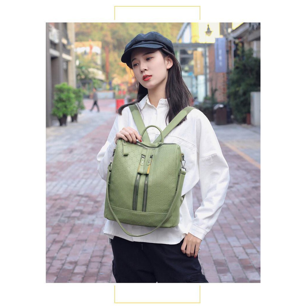 GT 1665 RISCE TAS RANSEL KULIT IMPORT WANITA CEWEK PEREMPUAN JAKARTA BATAM LT 1056 EL 6010 BQ 3198