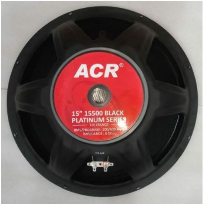 TERMURAH  SPEAKER 15 INCH ACR 15500 PLATINUM BLACK 400 WATT ( ORIGINAL ASLI )