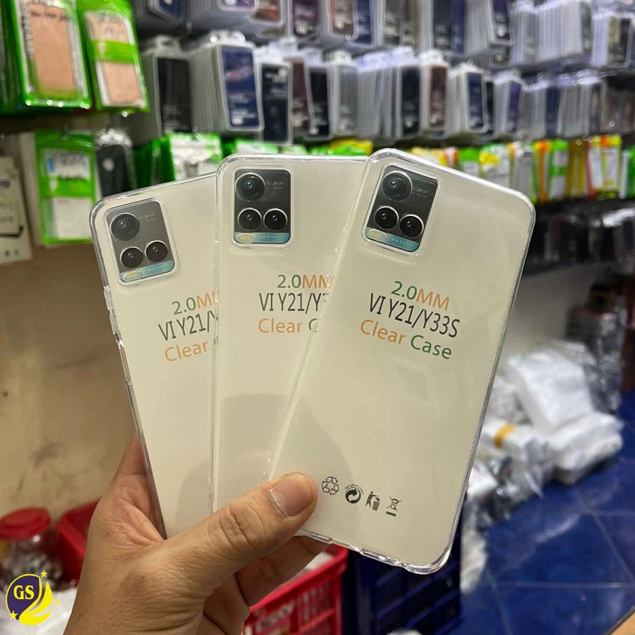 Vivo Y21T Y21 Y21S Y33S V21 4G / V21 5G Clear Case Premium 2.0mm TPU Transparan Casing Ultra Casing