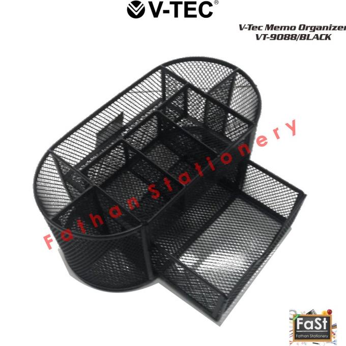 

DESK SET / MEMO ORGANIZER / PEN HOLDER (V-TEC 9088) HITAM