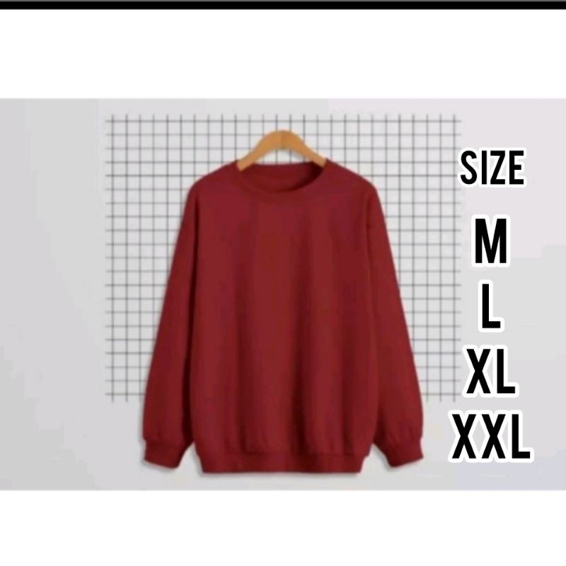 Sweater crewneck polos size M L XL XXL