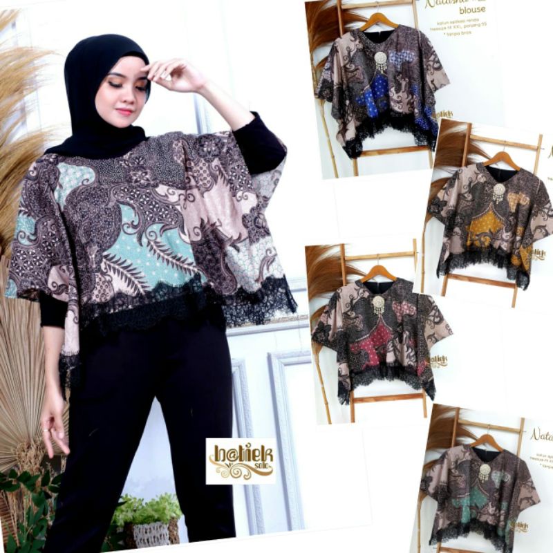 BLUS NATASHA #2 BATIK BLUS KONDANGAN KANTOR BATIK PREMIUM