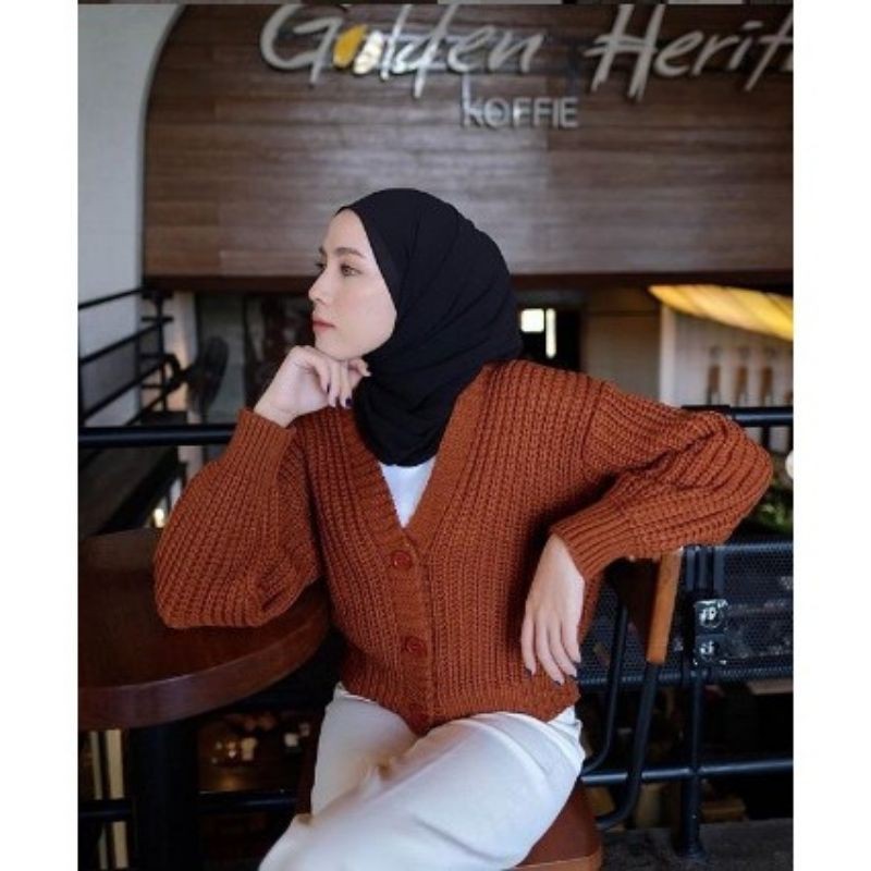 MURAH/ NAKARA CARDI RAJUT PREMIUM TEBAL /3Get Halus dan Adem-Corral