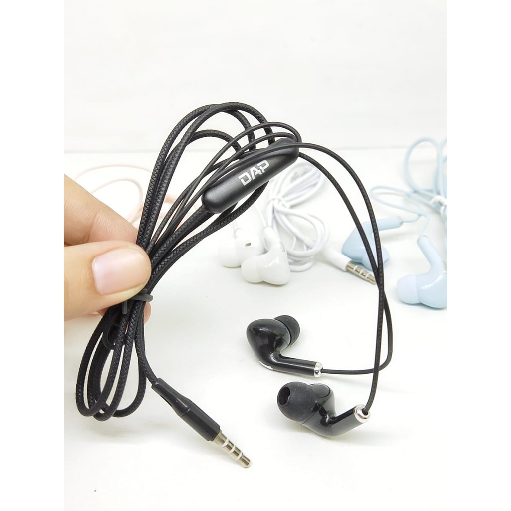 DAP DH-F6 Headset Macaron Line Control Stereo Earbuds Surround Sound 3.5mm Jack with Mic