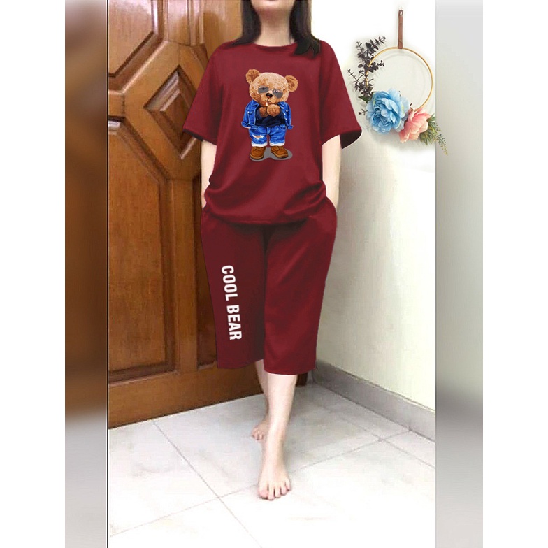 RILLO - Setelan Jumbo 3/4 Cool Bear Fit XXL