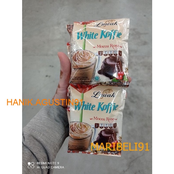 

Kopi Luwak White Koffie Mocca Rose Renceng 10x20gr maribeli91