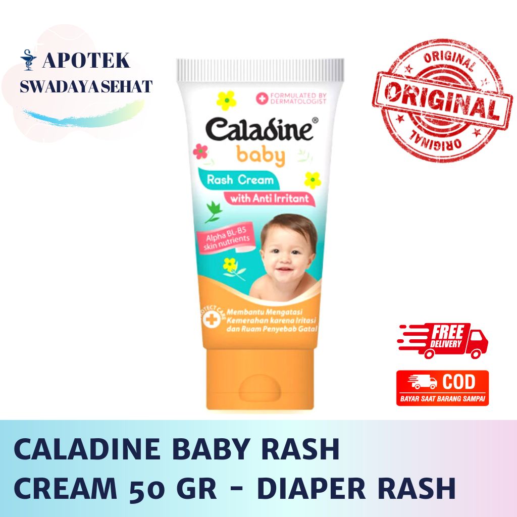 CALADINE BABY RASH Cream 50 GR - Ruam Gatal Merah Anak Bayi Diaper