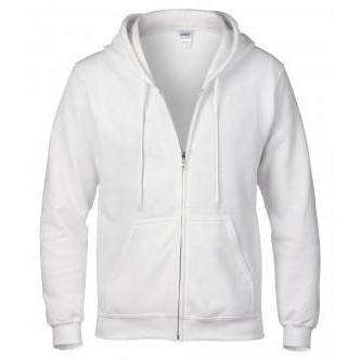 Gildan Jaket Zipper 88600 Original - Putih, Xs