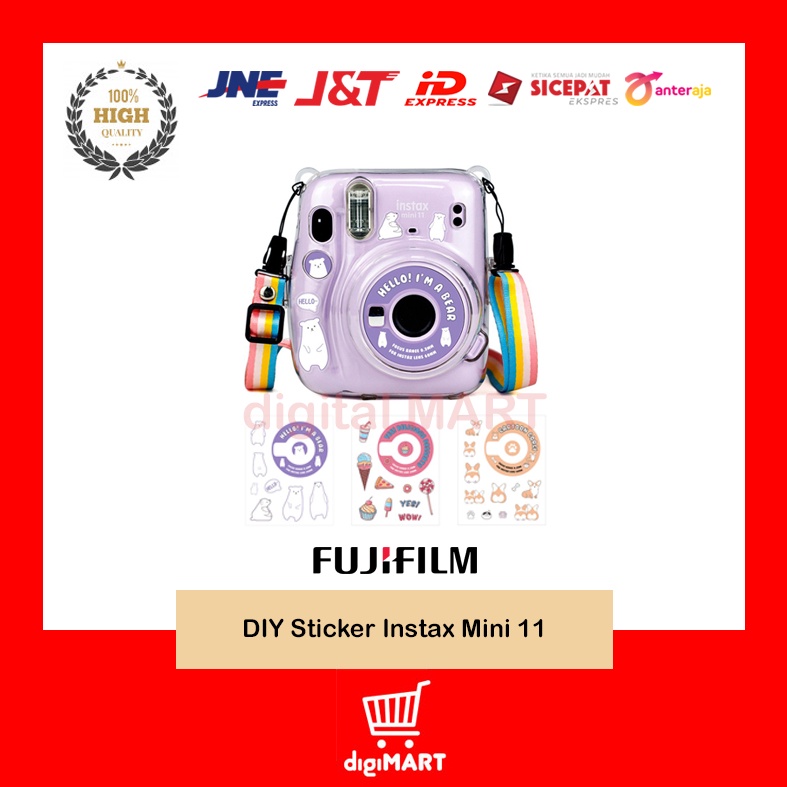 

DIY Cute Animal Series Sticker Body for Fujifilm Instax Mini 11 Stiker