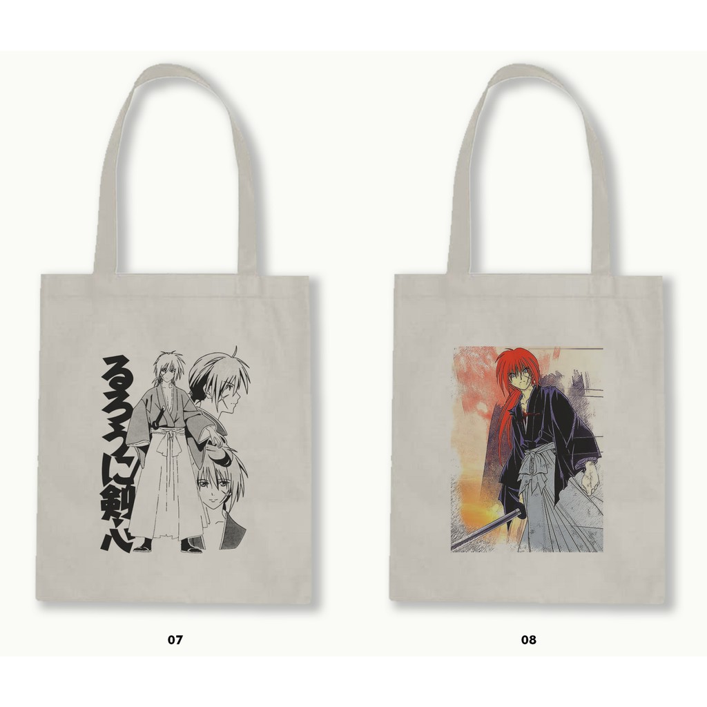 TOTE BAG BLACU - SAMURAI X (RUROUNI KENSHIN)