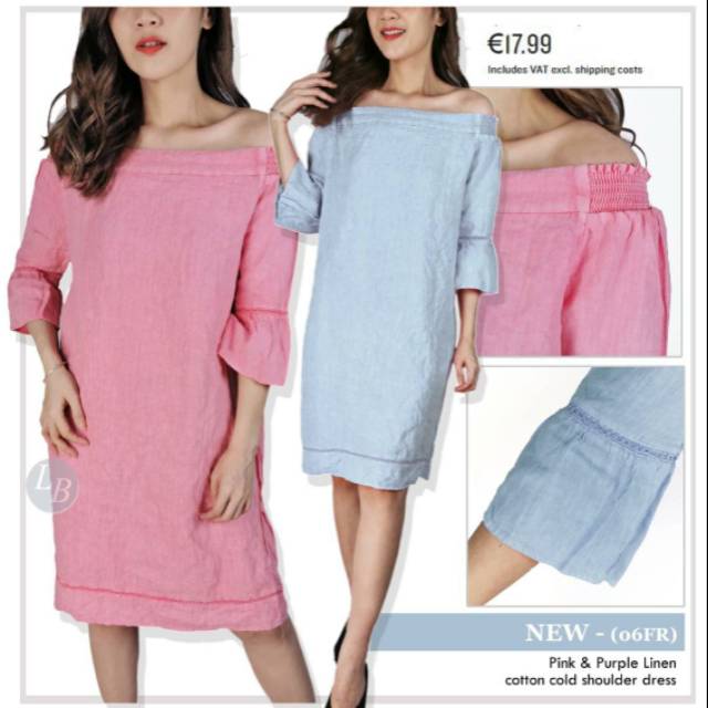 dress denim S oliver blue denim linen cotton dress