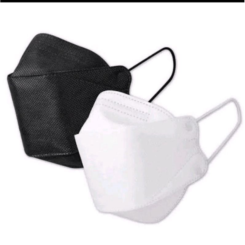 Masker kf94 masker kf94 earlop korea isi 10pcs hitam putih telinga kf94 masker murah