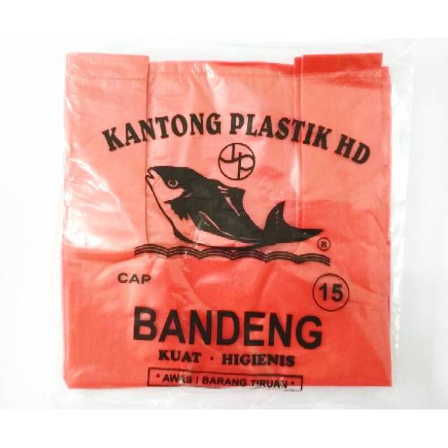 HD KANTONG KRESEK/ PLASTIK WARNA MERAH KECIL/ PLASTIK MERAH UKURAN KECIL MEREK BANDENG