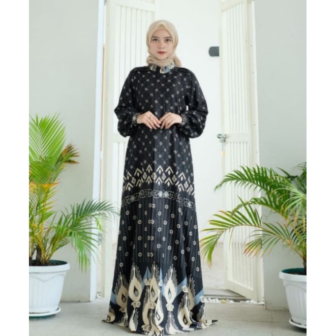 gamis motif etnik