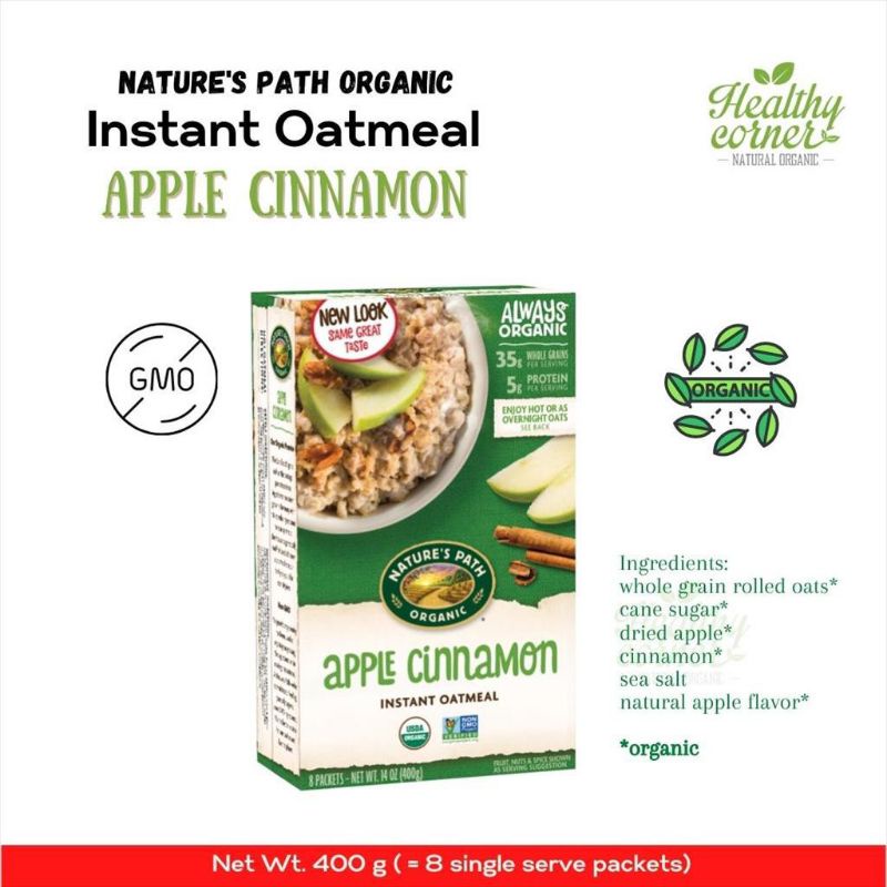 

NATURE'S PATH ORGANIC APPLE CINNON 400GR