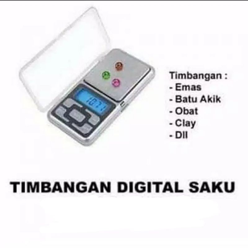 Timbangan digital (Pocket Scale) kapasitas 200gr dengan akurasi 0.01gram timbangan emas